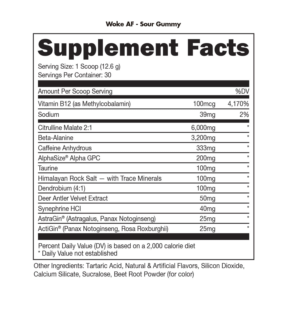 WOKE AF Pre-Workout