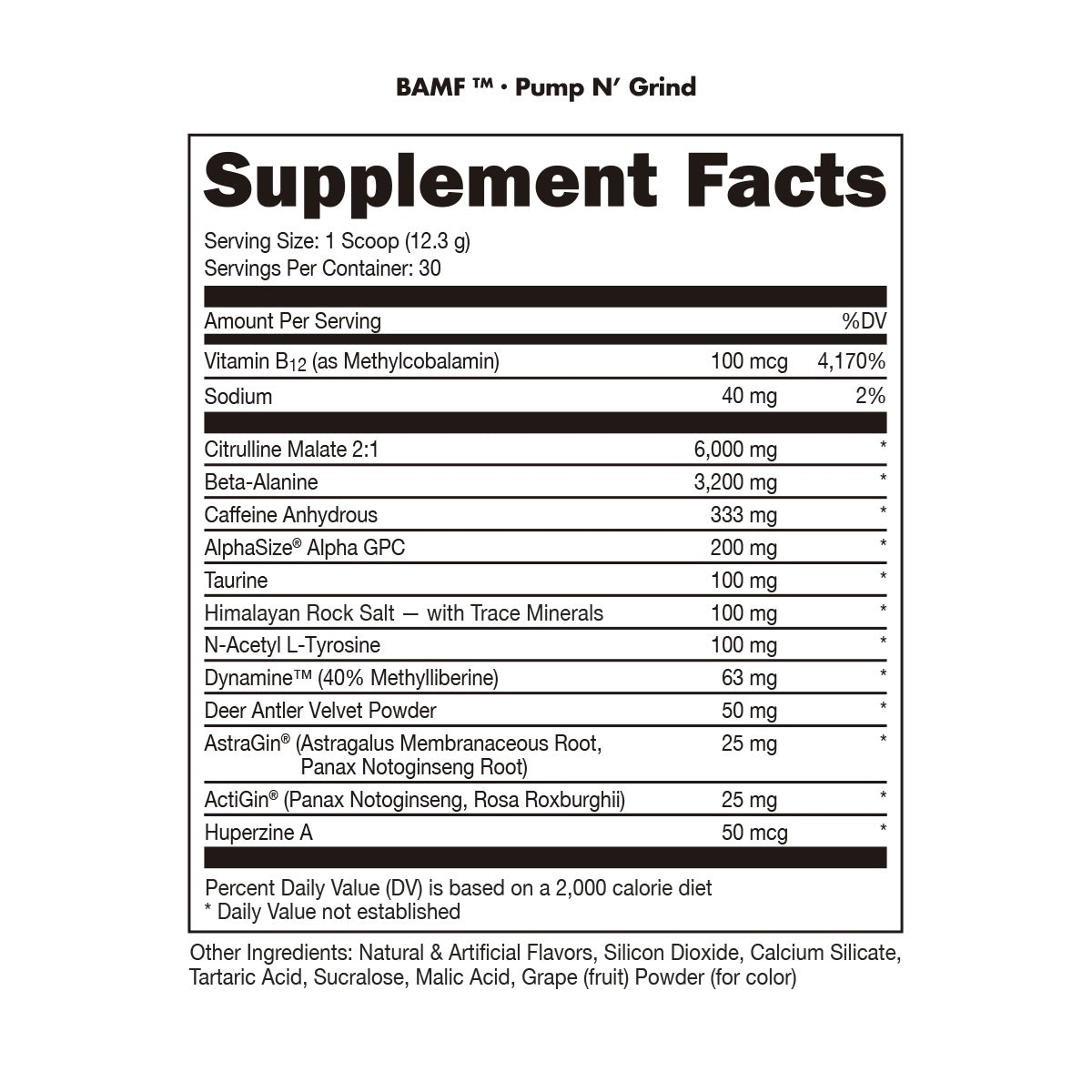 BAMF Pre-Workout 30 Servings