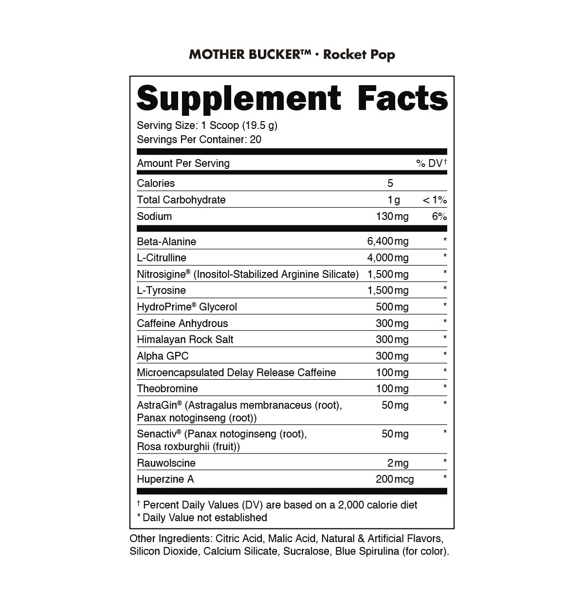 Mother Bucker Pre-Workout