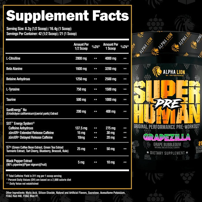 SuperHuman Pre Workout